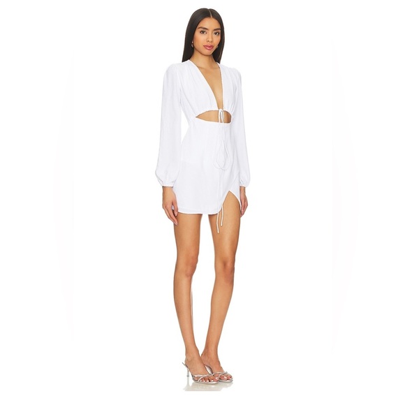 Superdown X Revolve Selene White Wrap Dress Size Small NWT New - Picture 2 of 8
